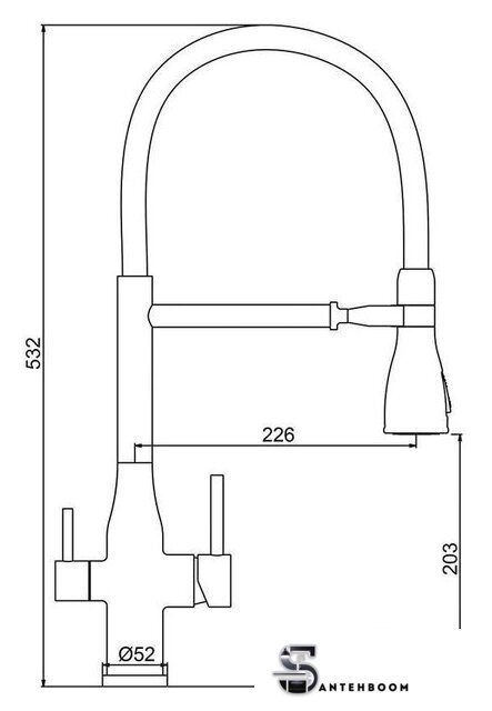 Смеситель Gappo G4399-76 - Изображение №2 — Интернет-магазин santehboom.by