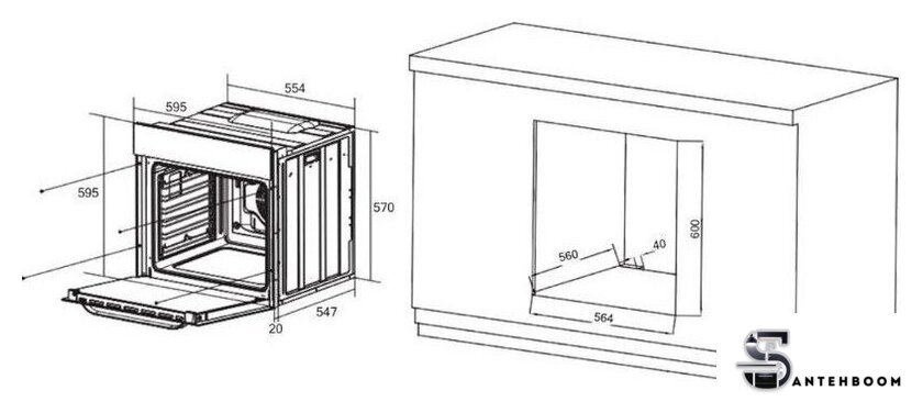Электрический духовой шкаф ZorG NEO613 white - Изображение №2 — Интернет-магазин santehboom.by