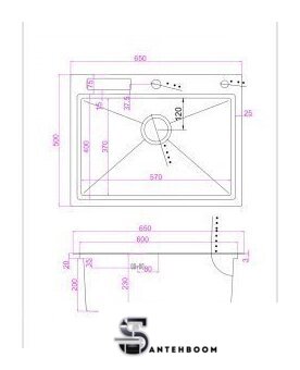 Кухонная мойка Zepein D6550H (PVD) Professional - Изображение №9 — Интернет-магазин santehboom.by