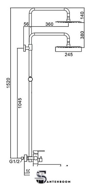 Душевая система  FRAP F24801-6 - Изображение №2 — Интернет-магазин santehboom.by