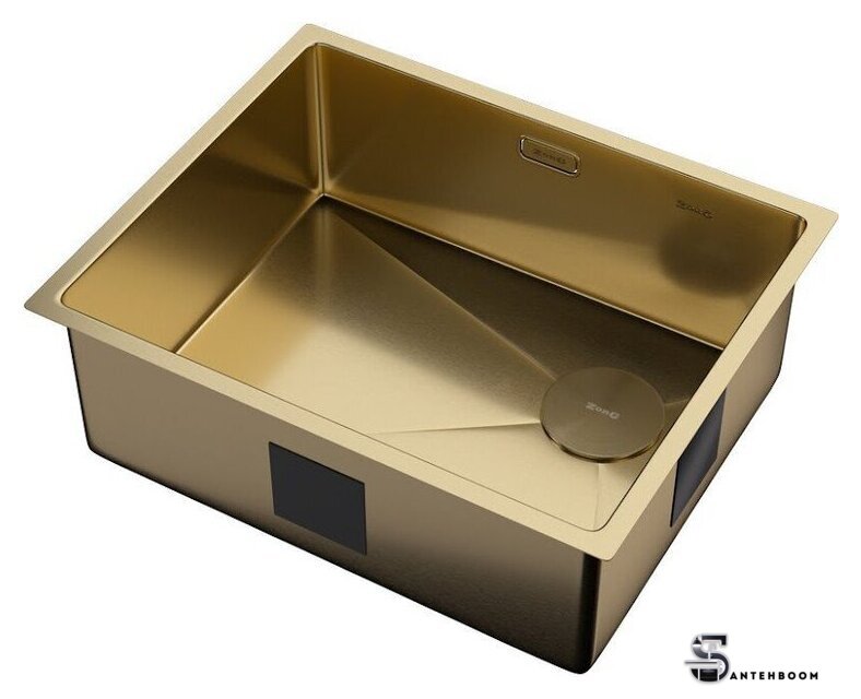 Кухонная мойка ZorG Zerox 54 U / IF Side SF PVD Gold - Изображение №2 — Интернет-магазин santehboom.by