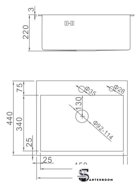 Кухонная мойка Gerhans K35044B (графит) - Изображение №2 — Интернет-магазин santehboom.by