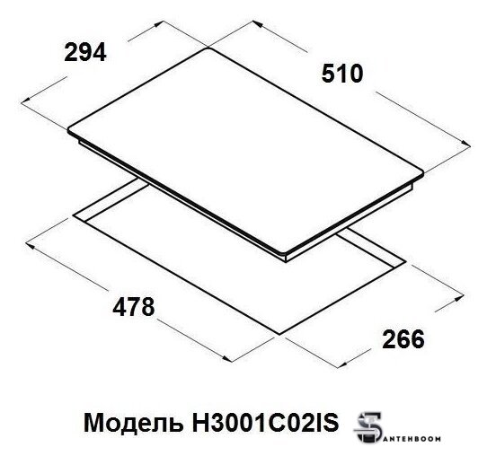 Варочная панель Schtoff H3001C02IS Black - Изображение №3 — Интернет-магазин santehboom.by