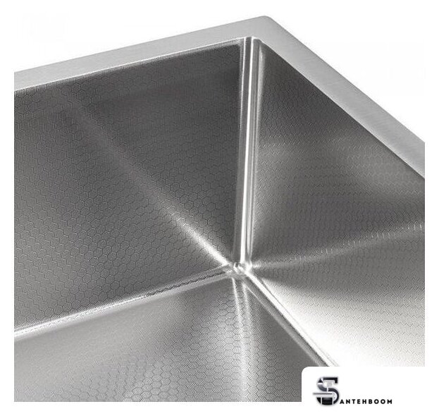 Кухонная мойка ALLBA 450x500 Satin Decor (коландер, дозатор) - Изображение №4 — Интернет-магазин santehboom.by