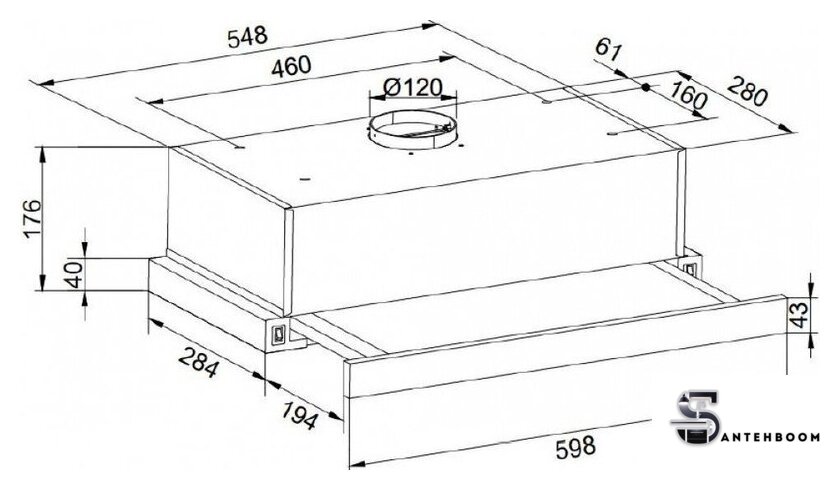 Кухонная вытяжка ZorG Slim 1030 60 M (белый) - Изображение №9 — Интернет-магазин santehboom.by