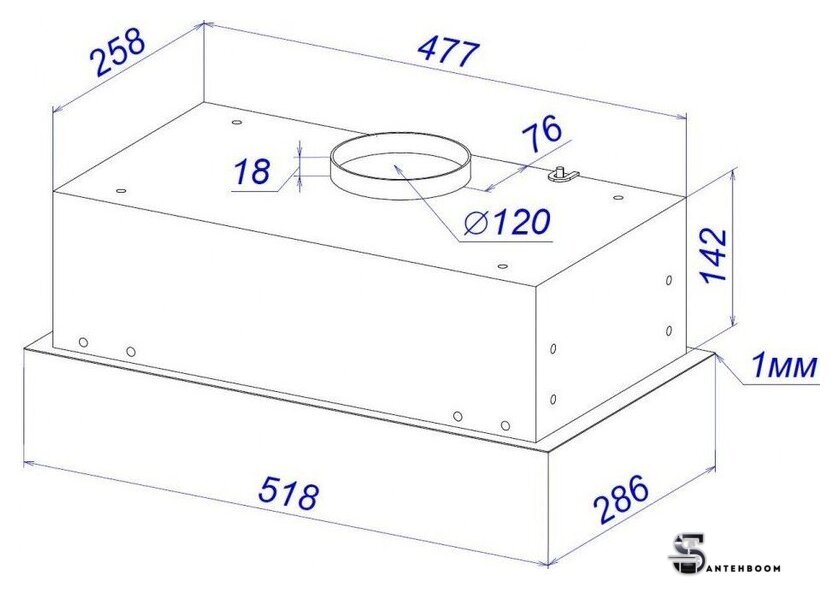 Кухонная вытяжка ZorG Classico 1030 52 M (черный) - Изображение №7 — Интернет-магазин santehboom.by