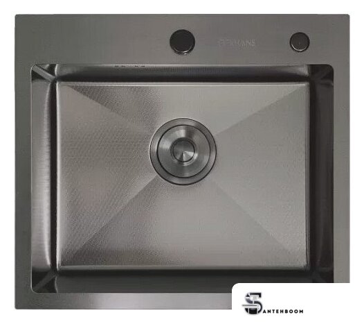 Кухонная мойка Gerhans K35044BD Decor (графит) - Изображение №1 — Интернет-магазин santehboom.by
