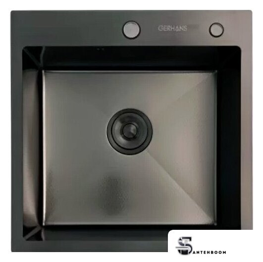 Кухонная мойка Gerhans K35050BD Decor (графит) - Изображение №1 — Интернет-магазин santehboom.by