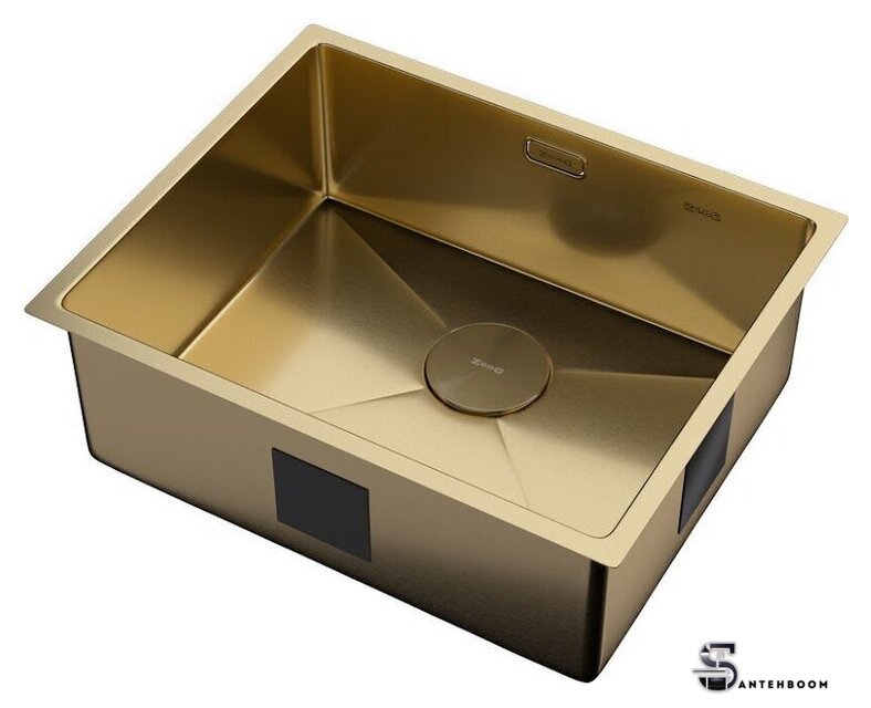 Кухонная мойка ZorG Zerox 54 U / IF PVD Gold - Изображение №2 — Интернет-магазин santehboom.by