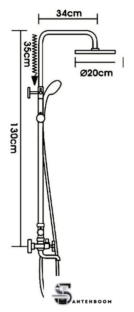 Душевая система  FRAP R24131 - Изображение №2 — Интернет-магазин santehboom.by