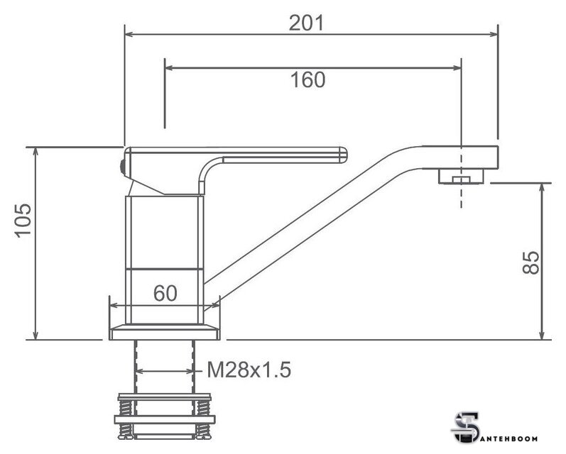 Смеситель Gappo G4517-8 - Изображение №2 — Интернет-магазин santehboom.by
