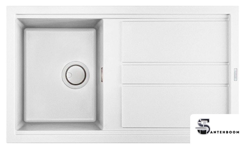 Кухонная мойка Elleci Best 400 White K96 - Изображение №1 — Интернет-магазин santehboom.by