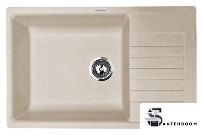 Кухонная мойка ZorG Dello 78 (песчаный берег) - Изображение №1 — Интернет-магазин santehboom.by