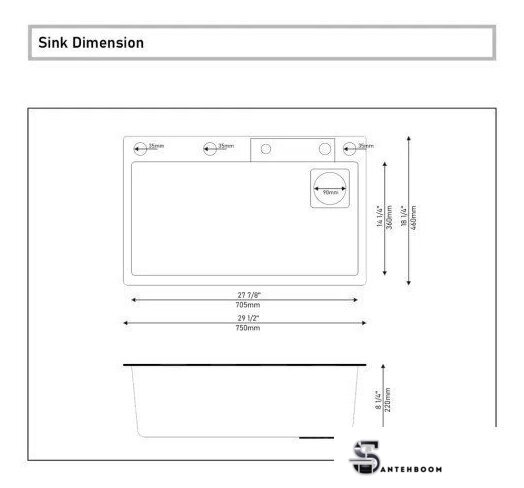 Кухонная мойка Wisent WG37546D - Изображение №15 — Интернет-магазин santehboom.by