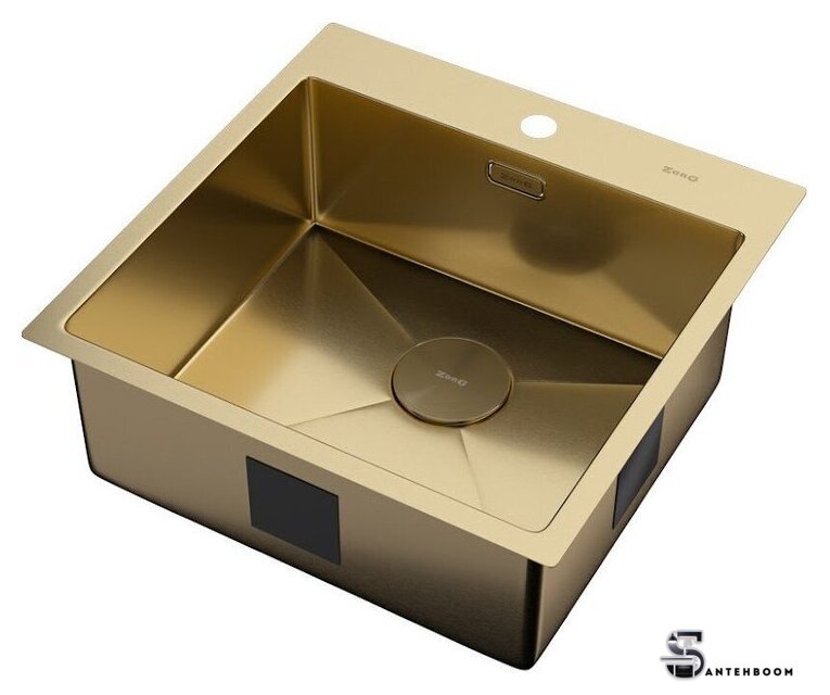 Кухонная мойка ZorG Zerox 51 IF PVD Gold - Изображение №2 — Интернет-магазин santehboom.by