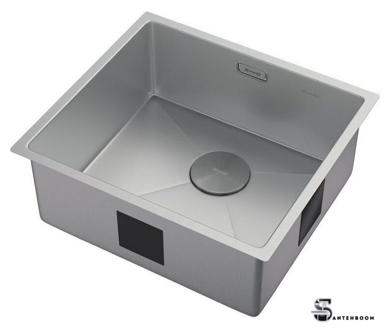 Кухонная мойка ZorG Zerox 49 U / IF Zurinox Steel - Изображение №2 — Интернет-магазин santehboom.by