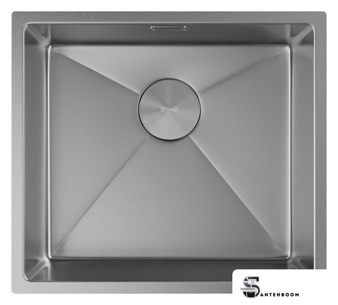 Кухонная мойка ZorG Zerox 49 U / IF Steel - Изображение №3 — Интернет-магазин santehboom.by