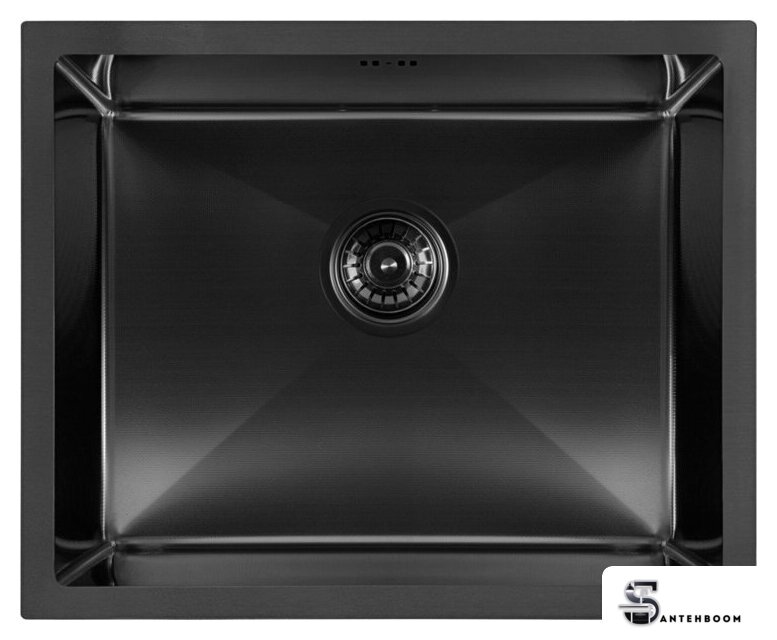 Кухонная мойка ARFEKA ECO AR 550*450 BLACK PVD NANO DECOR MILLET GRAINS - Изображение №1 — Интернет-магазин santehboom.by