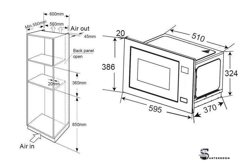 Микроволновая печь ZorG MIO251 S (черный) - Изображение №6 — Интернет-магазин santehboom.by