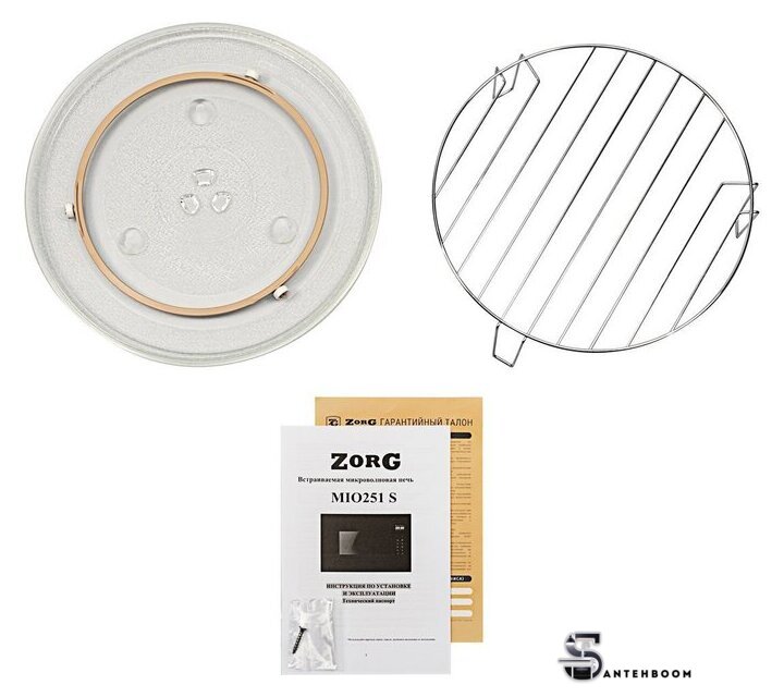 Микроволновая печь ZorG MIO251 S (черный) - Изображение №5 — Интернет-магазин santehboom.by