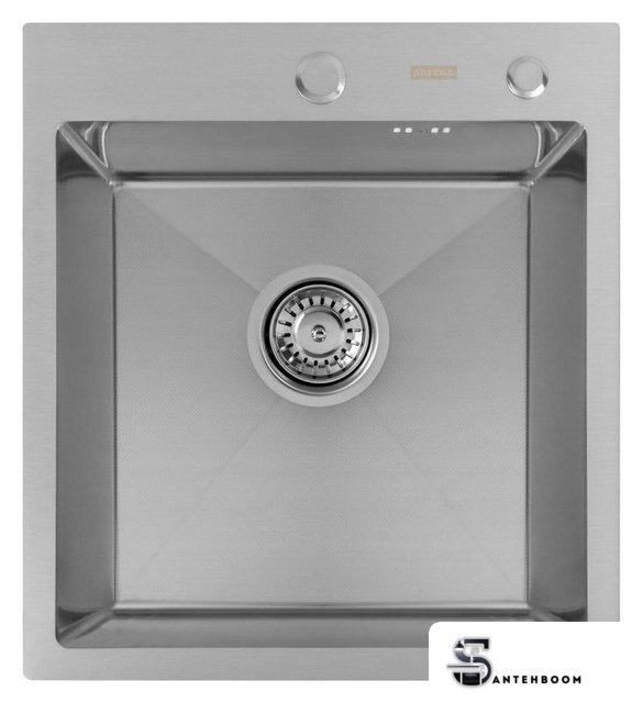 Кухонная мойка ARFEKA ECO AR 450*500 SATIN DECOR MILLET GRAINS - Изображение №2 — Интернет-магазин santehboom.by
