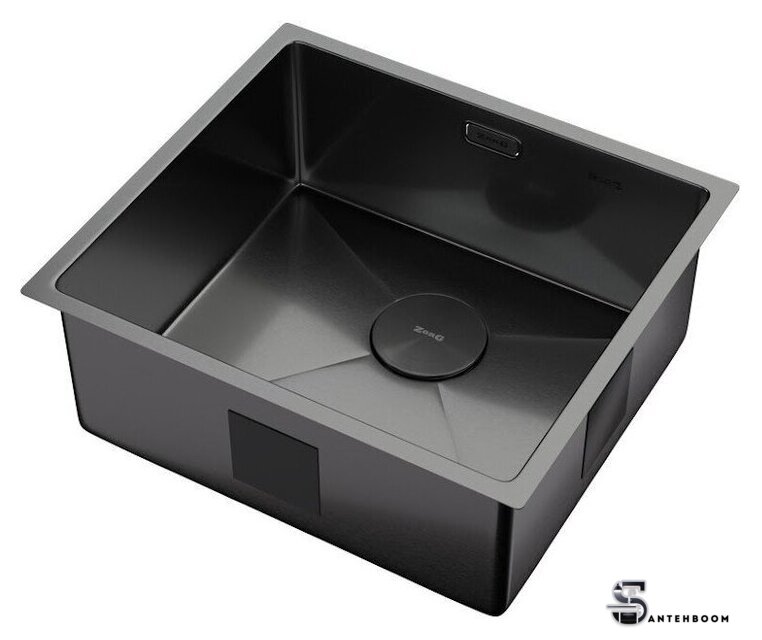 Кухонная мойка ZorG Zerox 49 U / IF PVD Gunblack - Изображение №2 — Интернет-магазин santehboom.by