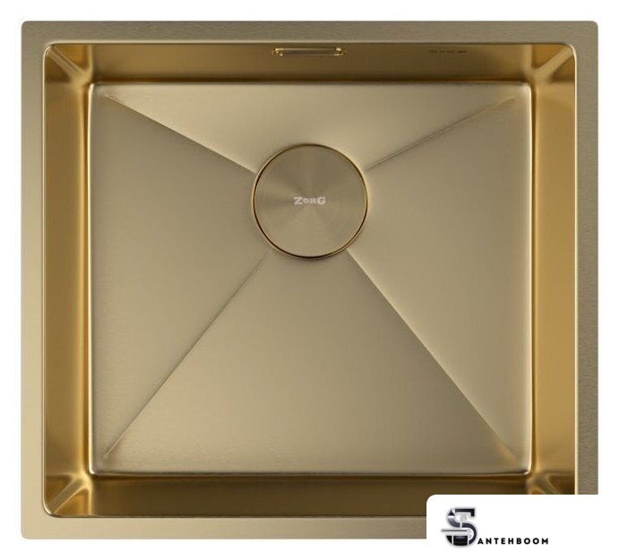 Кухонная мойка ZorG Zerox 49 U / IF PVD Gold - Изображение №3 — Интернет-магазин santehboom.by