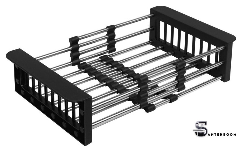 Кухонная мойка Schtoff Best Decor Black 6050 + коландер KR-1 BLACK + дозатор SD-1 BLACK - Изображение №3 — Интернет-магазин santehboom.by