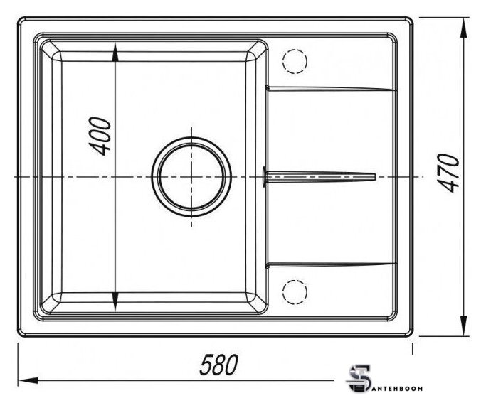 Кухонная мойка ARFEKA Alexia 58 Silken White - Изображение №5 — Интернет-магазин santehboom.by