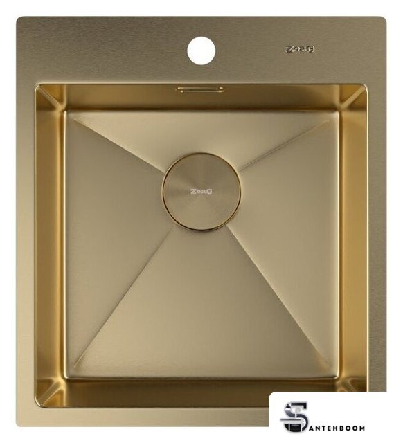 Кухонная мойка ZorG Zerox 46 IF PVD Gold - Изображение №3 — Интернет-магазин santehboom.by