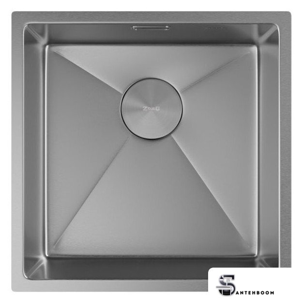 Кухонная мойка ZorG Zerox 44 U / IF Steel - Изображение №3 — Интернет-магазин santehboom.by