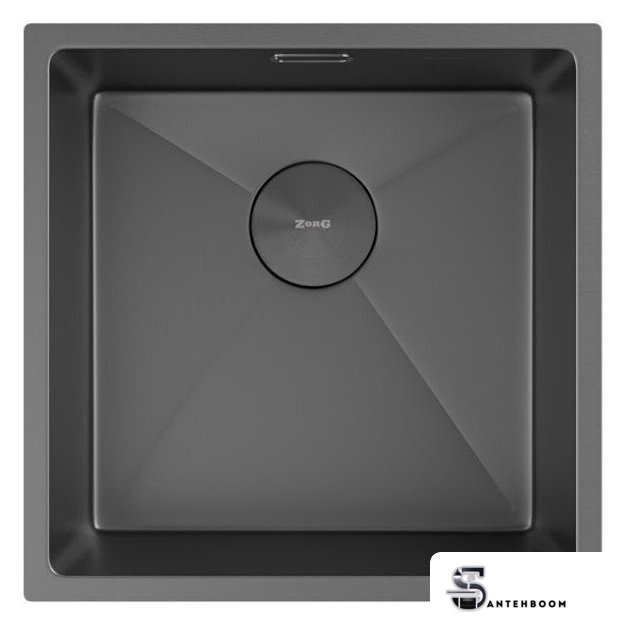 Кухонная мойка ZorG Zerox 44 U / IF Zurinox PVD Gunblack - Изображение №3 — Интернет-магазин santehboom.by