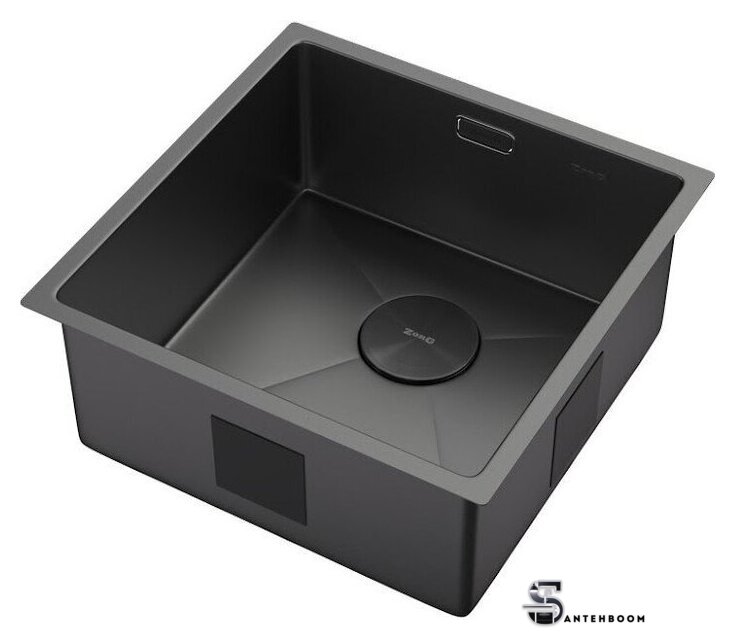 Кухонная мойка ZorG Zerox 44 U / IF Zurinox PVD Gunblack - Изображение №2 — Интернет-магазин santehboom.by
