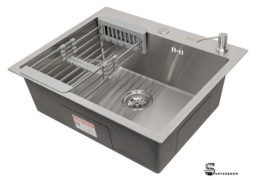 Кухонная мойка ARFEKA ECO AR мойка 600*500, коландер, дозатор SATIN - Изображение №1 — Интернет-магазин santehboom.by