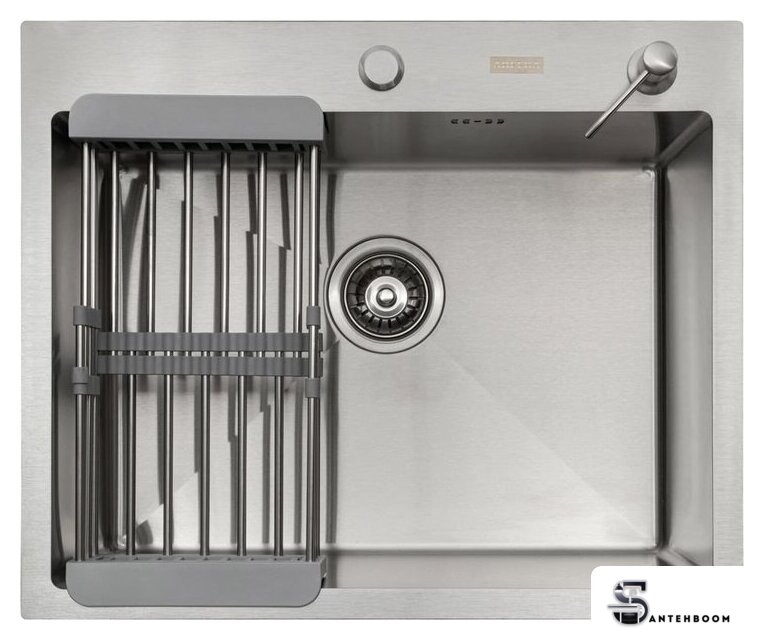 Кухонная мойка ARFEKA ECO AR мойка 600*500, коландер, дозатор SATIN - Изображение №3 — Интернет-магазин santehboom.by