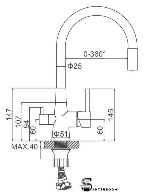 Смеситель Ledeme L4955A-9 - Изображение №8 — Интернет-магазин santehboom.by