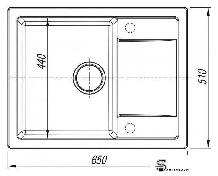 Кухонная мойка ARFEKA ZIA 65 Silken White - Изображение №5 — Интернет-магазин santehboom.by