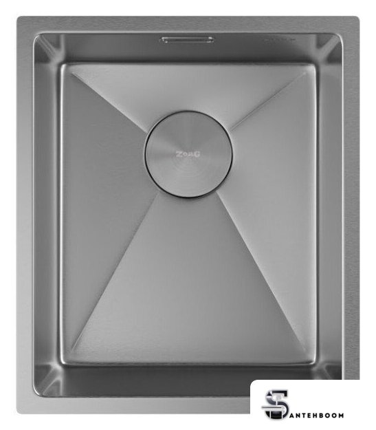 Кухонная мойка ZorG Zerox 38 U / IF Steel - Изображение №3 — Интернет-магазин santehboom.by
