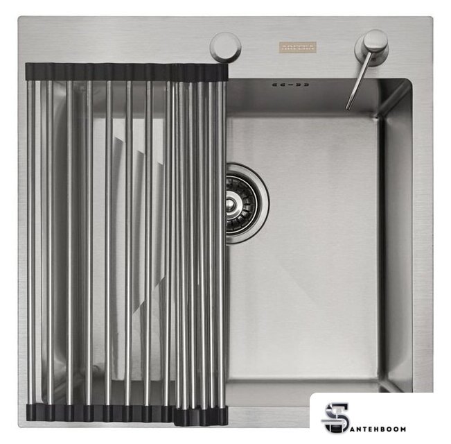 Кухонная мойка ARFEKA ECO AR мойка 500*500, роллер-мат, дозатор SATIN - Изображение №2 — Интернет-магазин santehboom.by