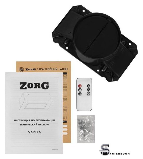 Кухонная вытяжка ZorG Santa 1060 60 S (черный) - Изображение №8 — Интернет-магазин santehboom.by