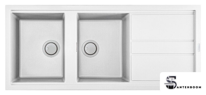 Кухонная мойка Elleci Best 500 White K96 - Изображение №1 — Интернет-магазин santehboom.by