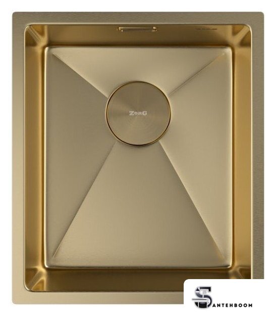 Кухонная мойка ZorG Zerox 38 U / IF PVD Gold - Изображение №3 — Интернет-магазин santehboom.by