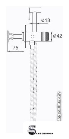 Гигиенический душ Gappo G7288-6 - Изображение №2 — Интернет-магазин santehboom.by