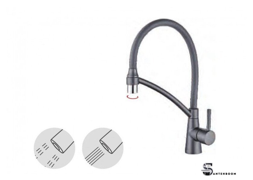 Смеситель Ledeme L4399D-12 - Изображение №4 — Интернет-магазин santehboom.by