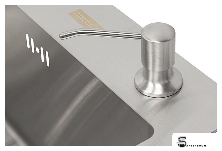 Кухонная мойка ARFEKA ECO AR мойка 500*500, коландер, дозатор SATIN - Изображение №5 — Интернет-магазин santehboom.by