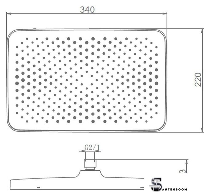 Душевая система  Raglo R01272.083040 - Изображение №5 — Интернет-магазин santehboom.by