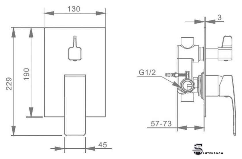 Душевая система  Raglo R01272.083040 - Изображение №3 — Интернет-магазин santehboom.by