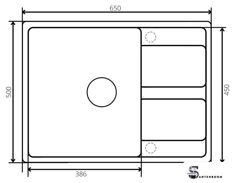 Кухонная мойка ZorG Apollo 65 (черный оникс) - Изображение №4 — Интернет-магазин santehboom.by