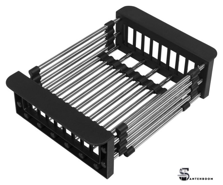 Кухонная мойка ARFEKA ECO AR мойка 500*500, коландер, дозатор BLACK - Изображение №8 — Интернет-магазин santehboom.by