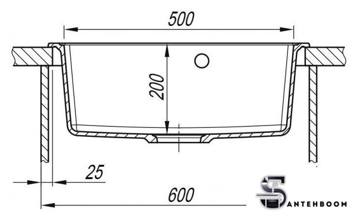 Кухонная мойка ARFEKA Dalago 57 Shadow Grey - Изображение №6 — Интернет-магазин santehboom.by